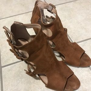 Madden Girl Brown Suede Heels